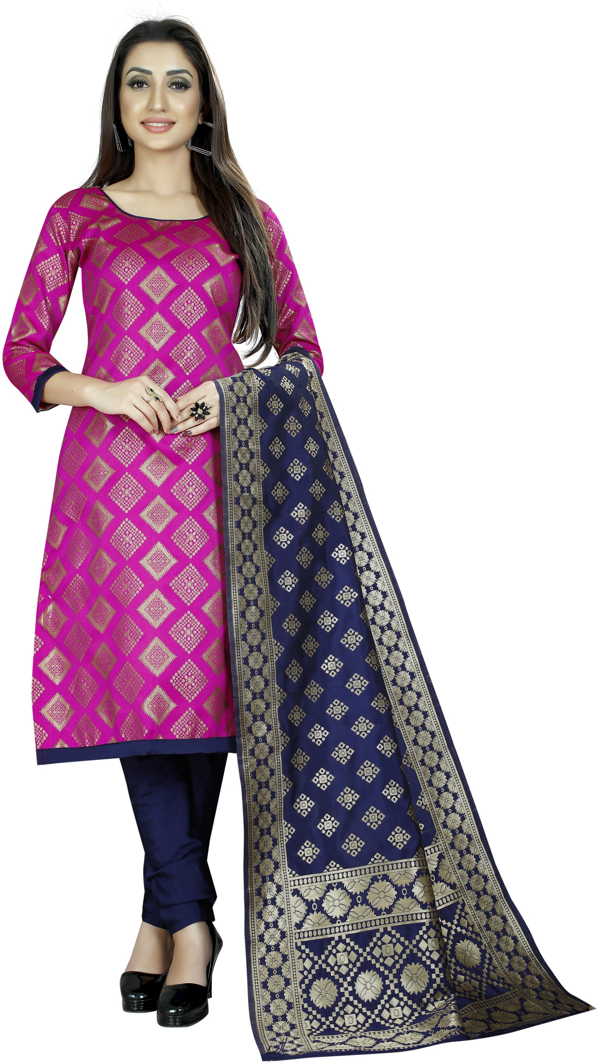 INDIAN BEAUTIFUL Pink Unstitched Kurta with bottom dupatta With dupatta Dress Material
INDIAN BEAUTIFUL Pink Unstitched Kurta with bottom dupatta With dupatta Dress Material