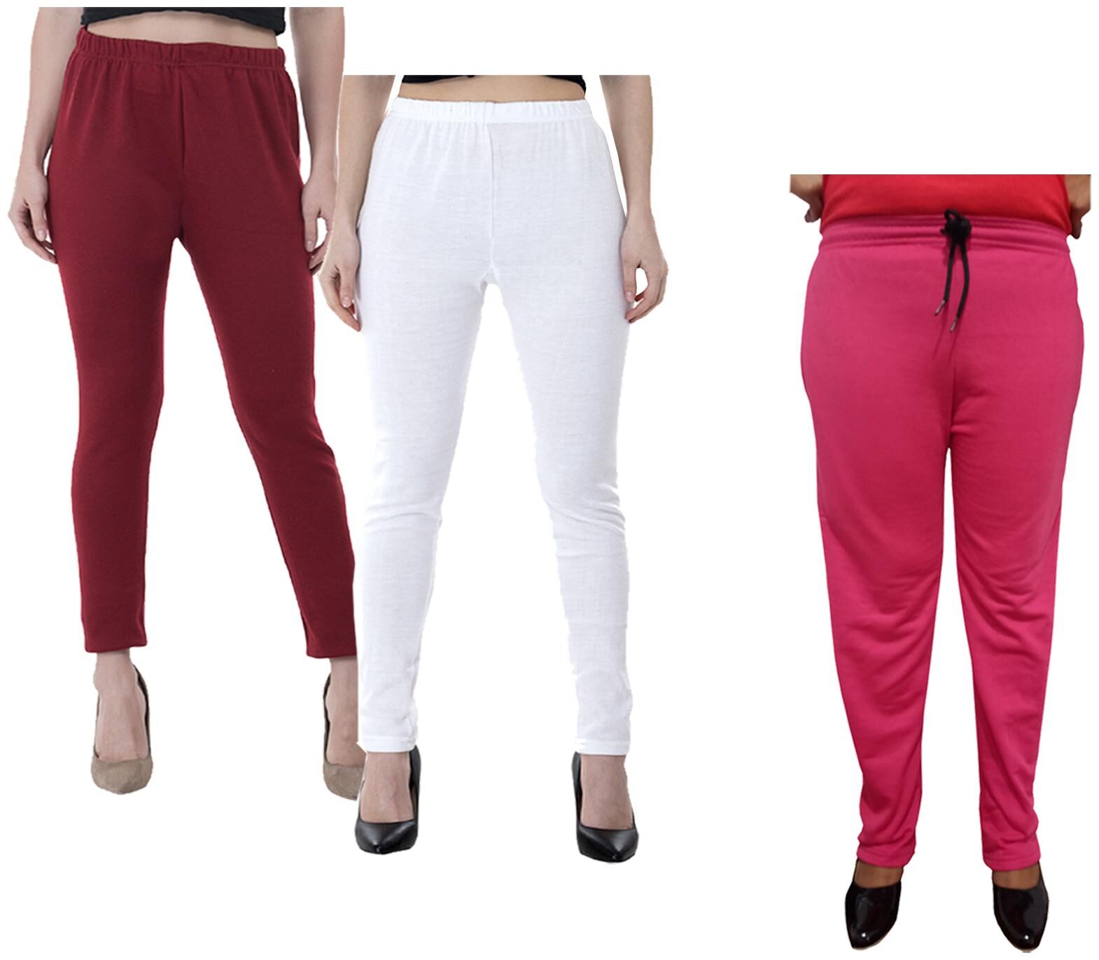 Indiweaves Women Regular fit Fleece Solid Track pants - Multi 
Indiweaves Women Regular fit Fleece Solid Track pants - Multi