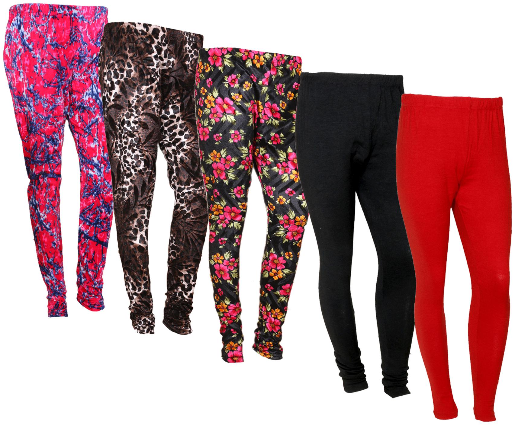 IndiWeaves Women Woolen Plain and Velvet Printed Leggings for Winters (Pack of 5)
IndiWeaves Women Woolen Plain and Velvet Printed Leggings for Winters (Pack of 5)