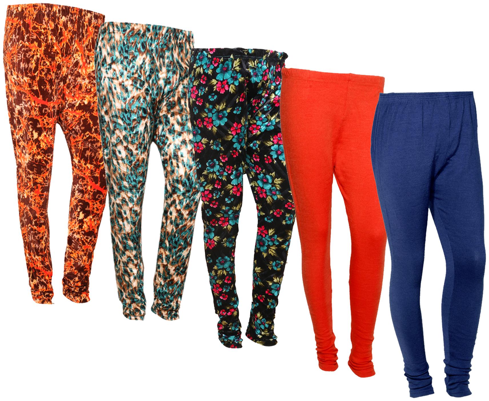 IndiWeaves Women Woolen Plain and Velvet Printed Leggings for Winters (Pack of 5)
IndiWeaves Women Woolen Plain and Velvet Printed Leggings for Winters (Pack of 5)