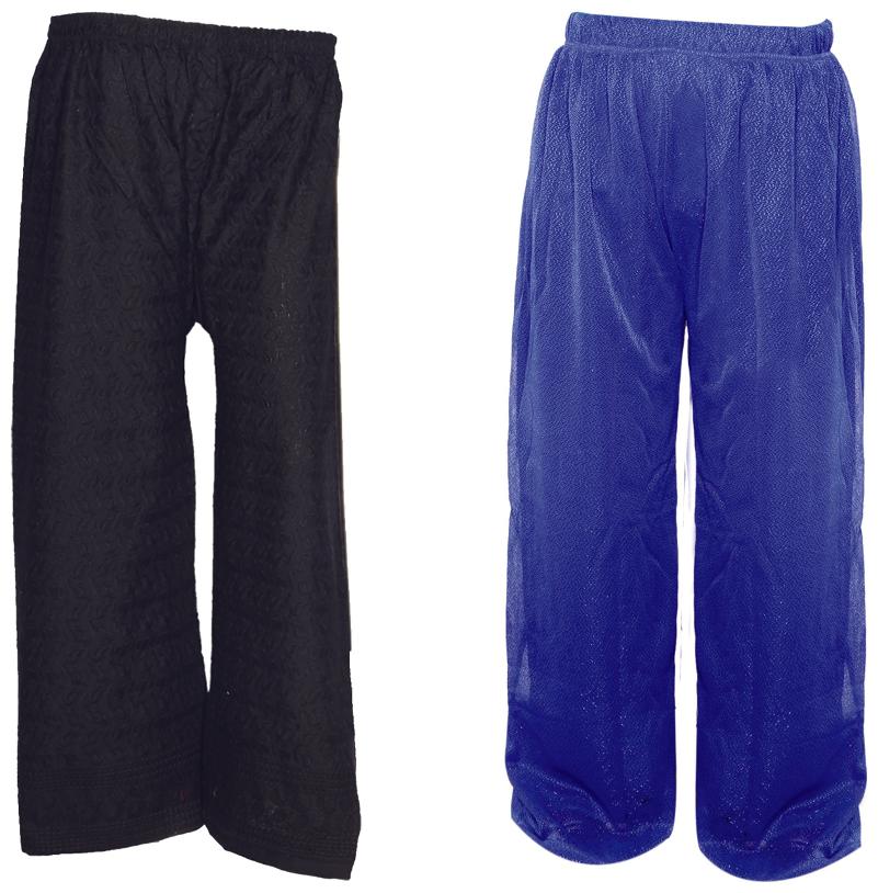 IndiWeaves Womens 1 Full Chikan Work Pallazo and 1 Solid Palazzo Combo Pack (Pack of 2 Palazo)
IndiWeaves Womens 1 Full Chikan Work Pallazo and 1 Solid Palazzo Combo Pack (Pack of 2 Palazo)