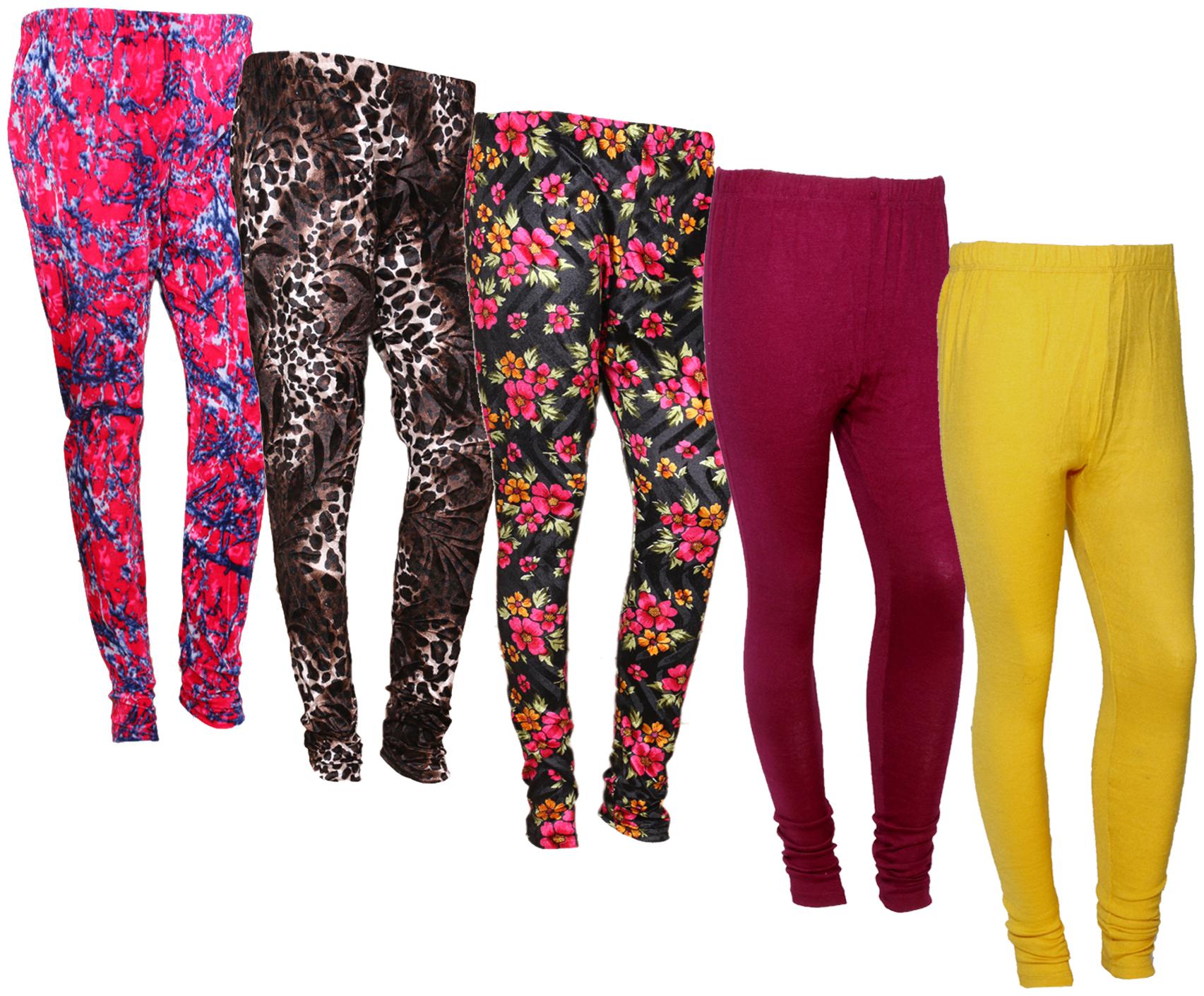 IndiWeaves Women Woolen Plain and Velvet Printed Leggings for Winters (Pack of 5)
IndiWeaves Women Woolen Plain and Velvet Printed Leggings for Winters (Pack of 5)