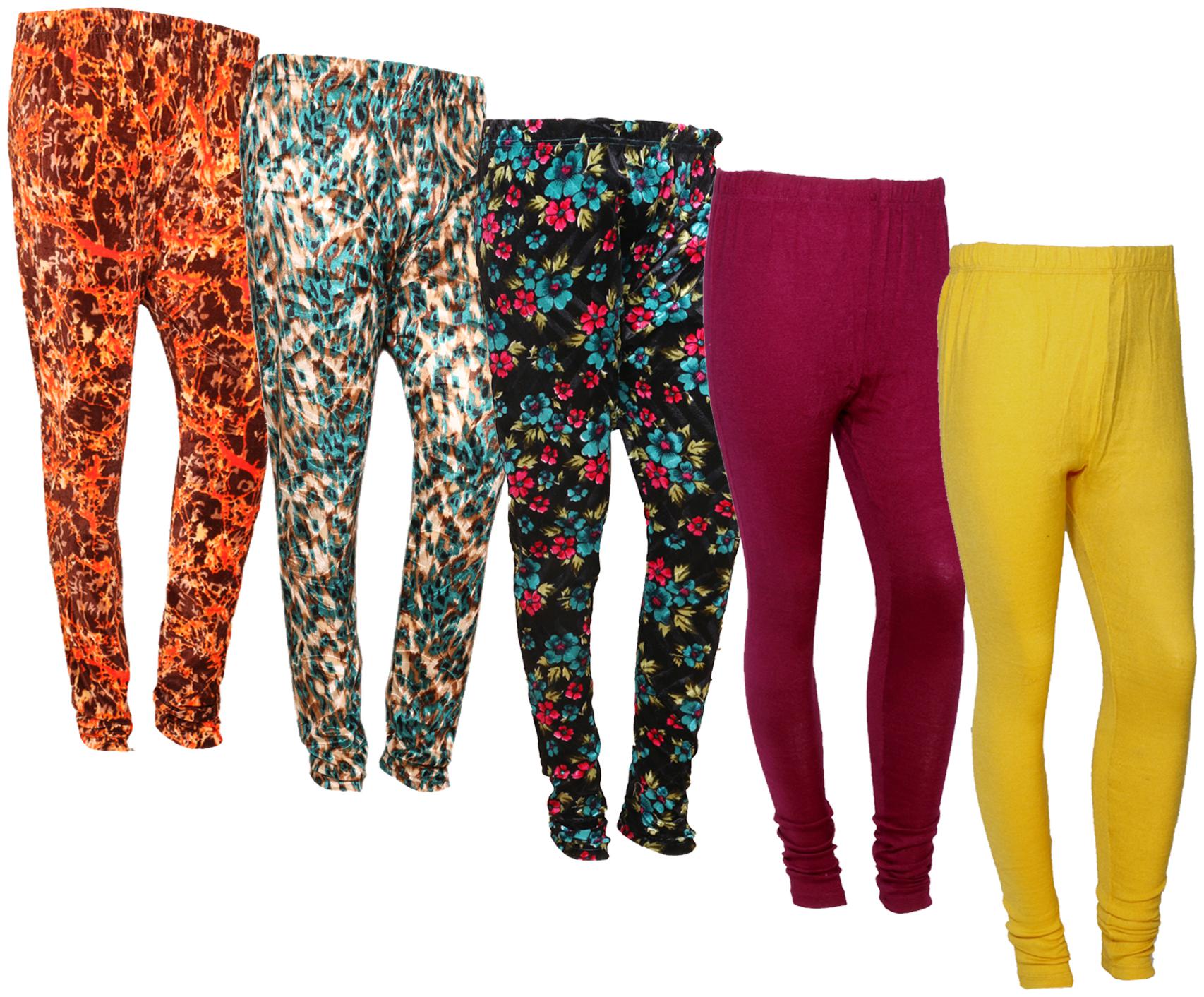 IndiWeaves Women Woolen Plain and Velvet Printed Leggings for Winters (Pack of 5)
IndiWeaves Women Woolen Plain and Velvet Printed Leggings for Winters (Pack of 5)