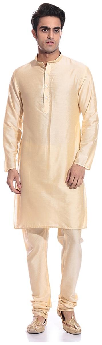 Inyour Gold Solid Kurta and Pyjamas