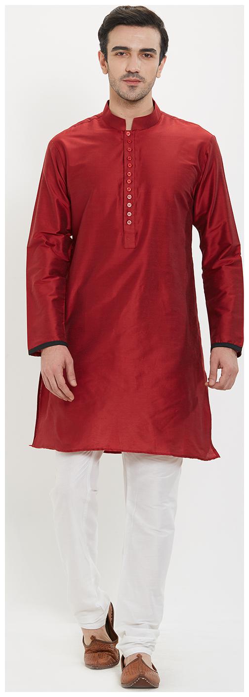 irin Maroon Poly Viscose Full Sleeves Solid Mandarin Kurta Churidar Set For Men
irin Maroon Poly Viscose Full Sleeves Solid Mandarin Kurta Churidar Set For Men