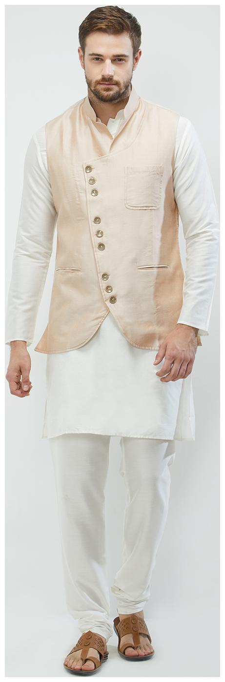 irin Poly Viscose Ethnic Set Of Beige Koti (Waistcoat) And White Kurta Churidar For Men
irin Poly Viscose Ethnic Set Of Beige Koti (Waistcoat) And White Kurta Churidar For Men