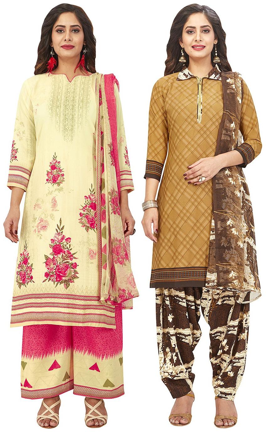 Jevi Prints Multi Unstitched Kurta with bottom dupatta With dupatta Dress Material
Jevi Prints Multi Unstitched Kurta with bottom dupatta With dupatta Dress Material