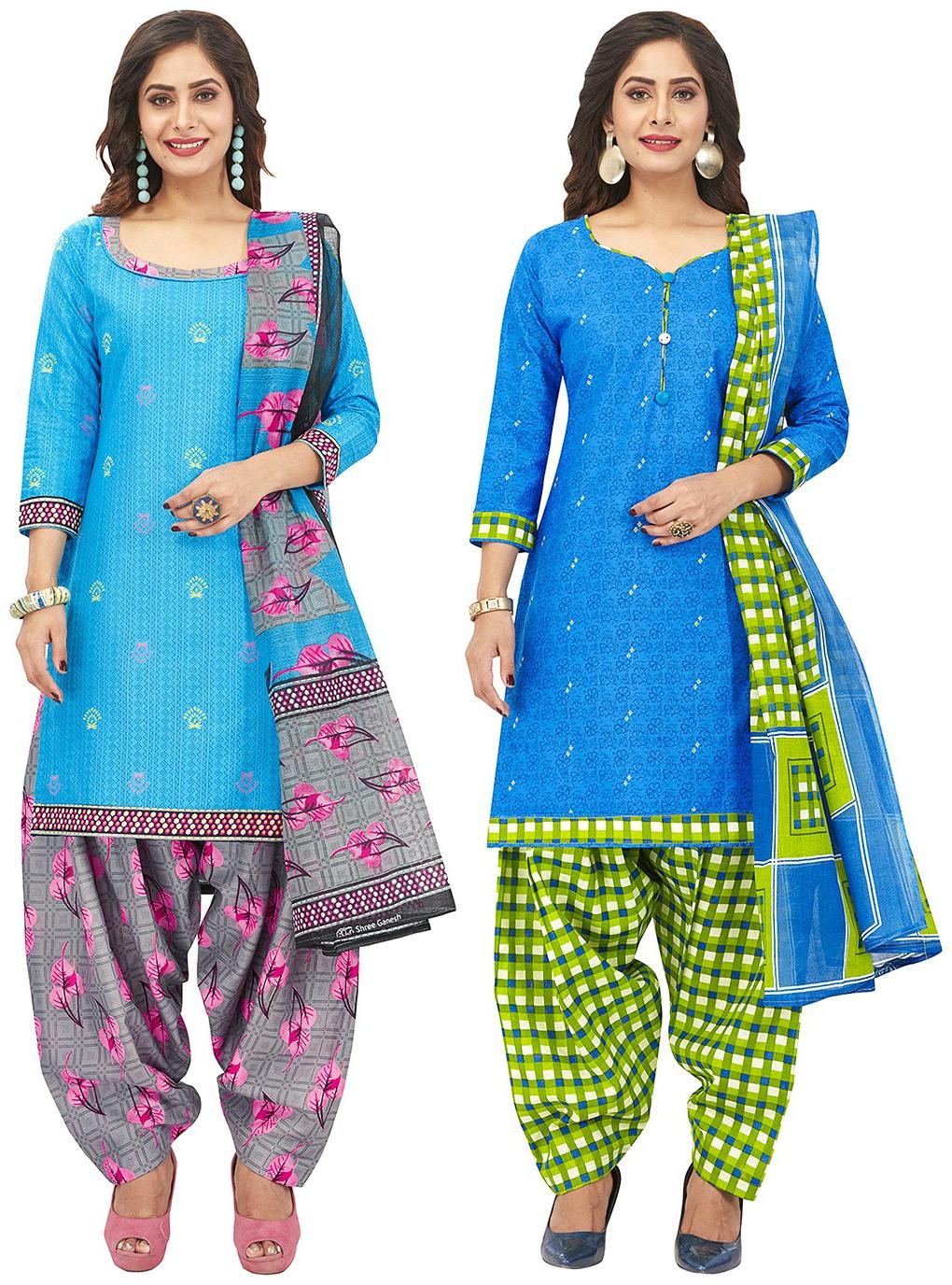 Jevi Prints Blue Unstitched Kurta with bottom dupatta With dupatta Dress Material
Jevi Prints Blue Unstitched Kurta with bottom dupatta With dupatta Dress Material