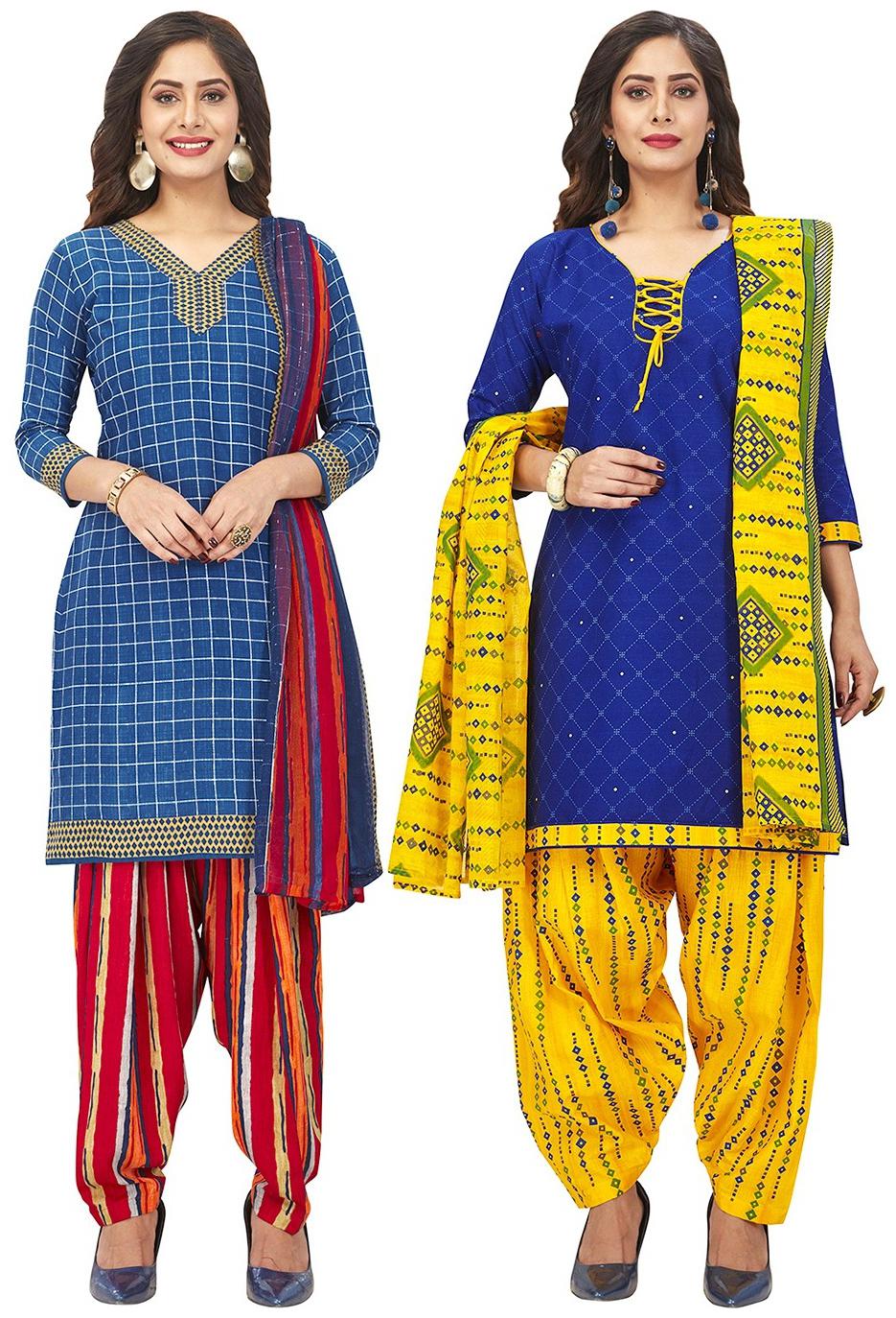 Jevi Prints Blue Unstitched Kurta with bottom dupatta With dupatta Dress Material
Jevi Prints Blue Unstitched Kurta with bottom dupatta With dupatta Dress Material