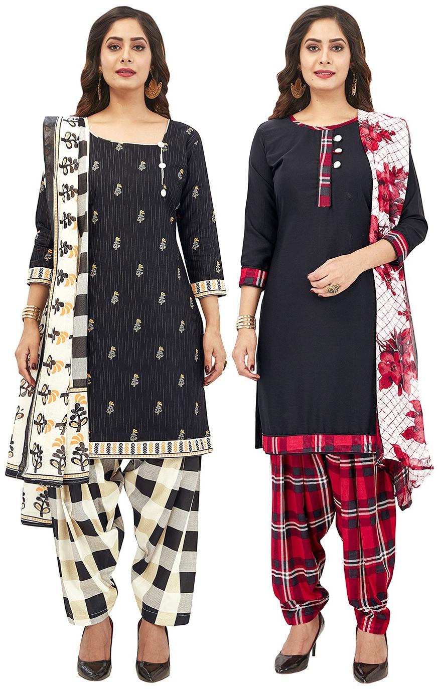 Jevi Prints Black Unstitched Kurta with bottom dupatta With dupatta Dress Material
Jevi Prints Black Unstitched Kurta with bottom dupatta With dupatta Dress Material
