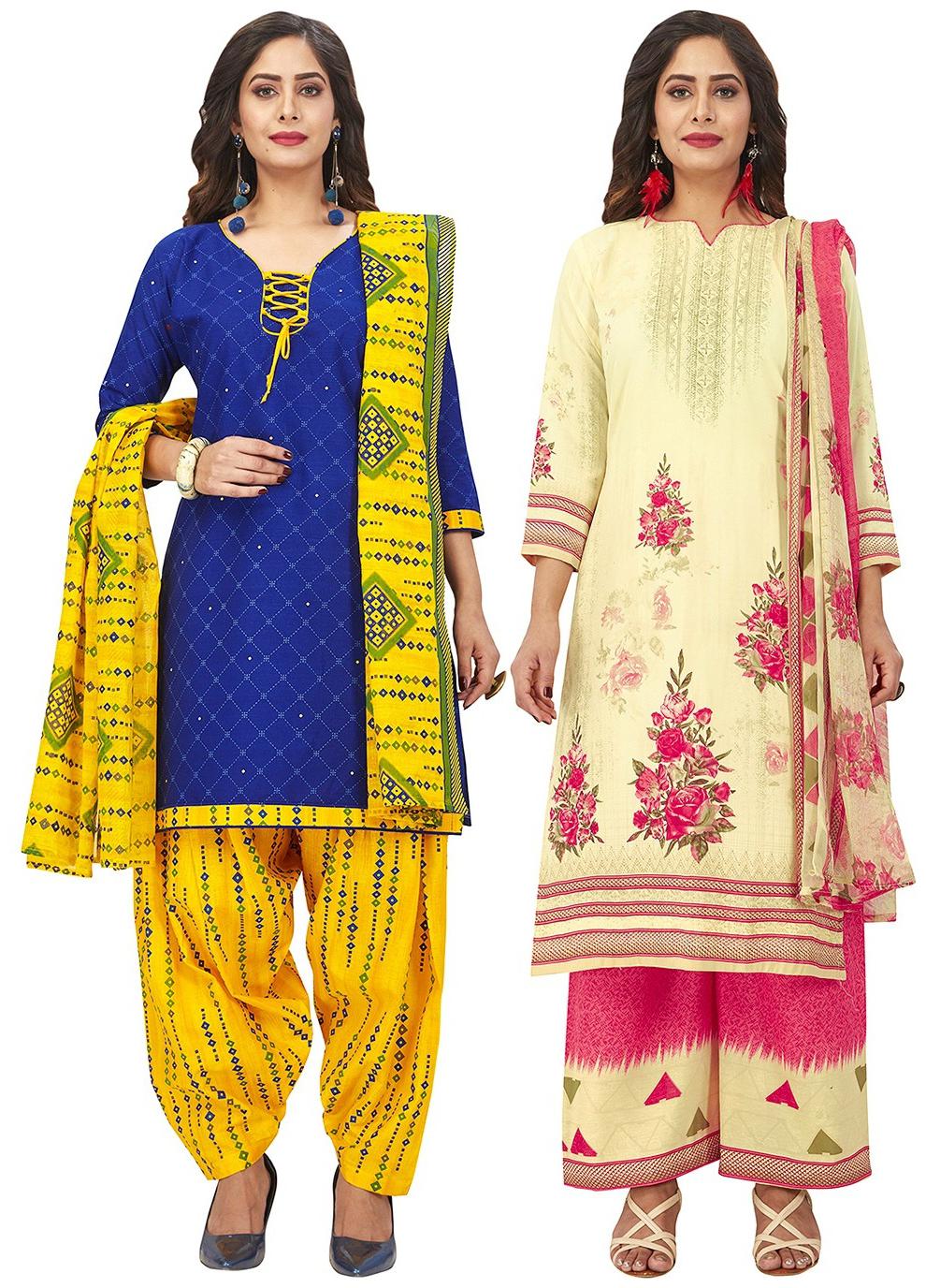 Jevi Prints Multi Unstitched Kurta with bottom dupatta With dupatta Dress Material
Jevi Prints Multi Unstitched Kurta with bottom dupatta With dupatta Dress Material