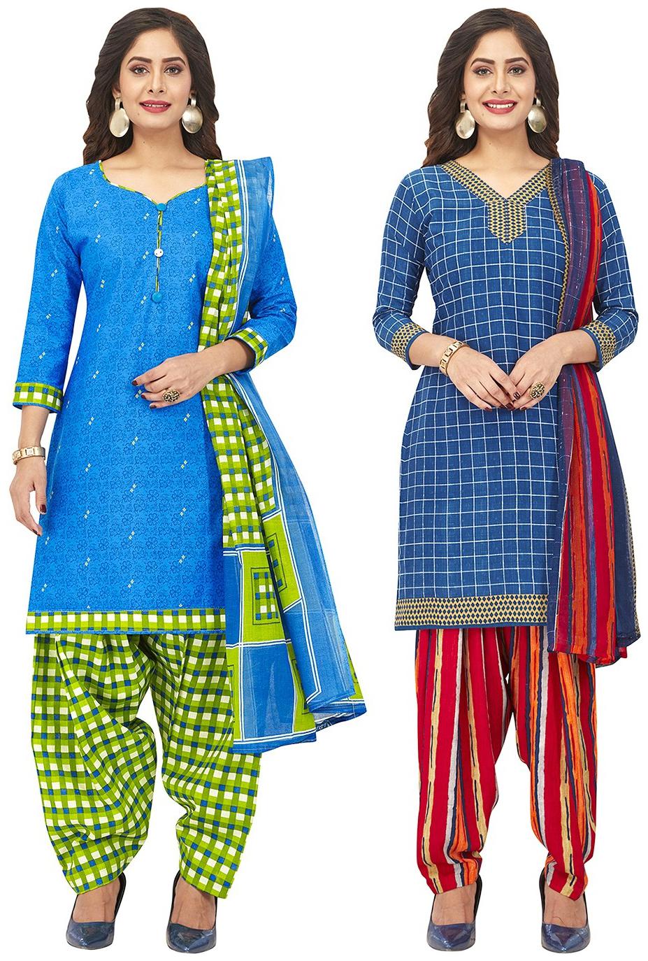 Jevi Prints Blue Unstitched Kurta with bottom dupatta With dupatta Dress Material
Jevi Prints Blue Unstitched Kurta with bottom dupatta With dupatta Dress Material