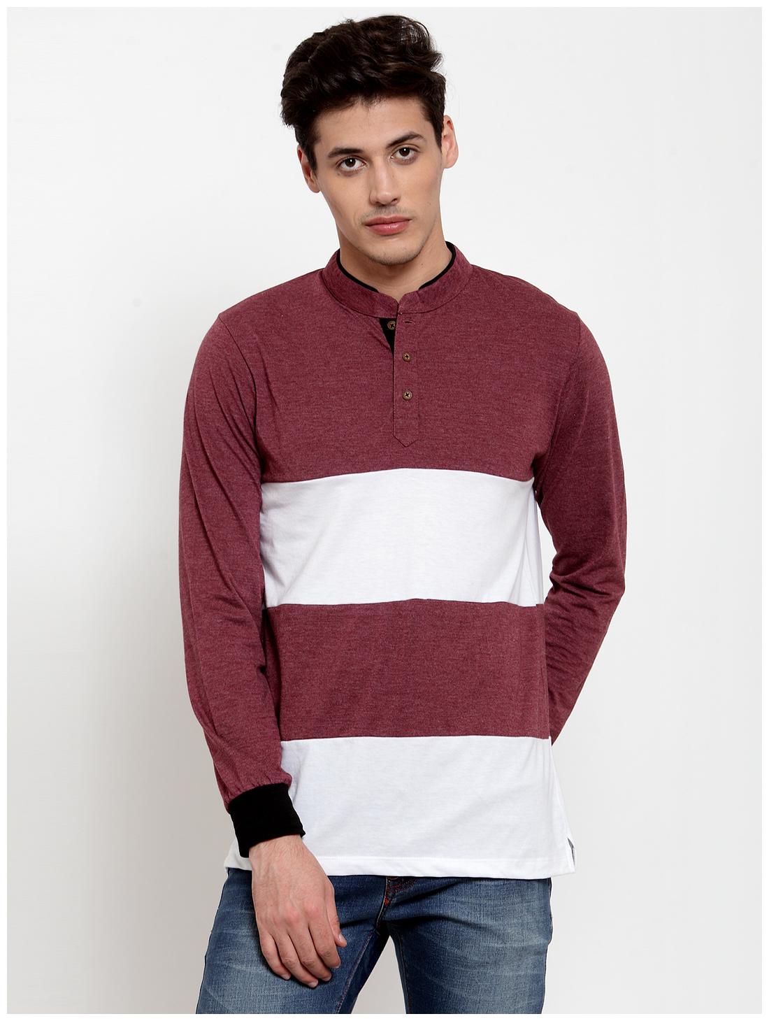 Kalt Men Maroon White Regular fit Cotton Blend Mandarin collar T-Shirt - Pack Of 1
Kalt Men Maroon White Regular fit Cotton Blend Mandarin collar T-Shirt - Pack Of 1