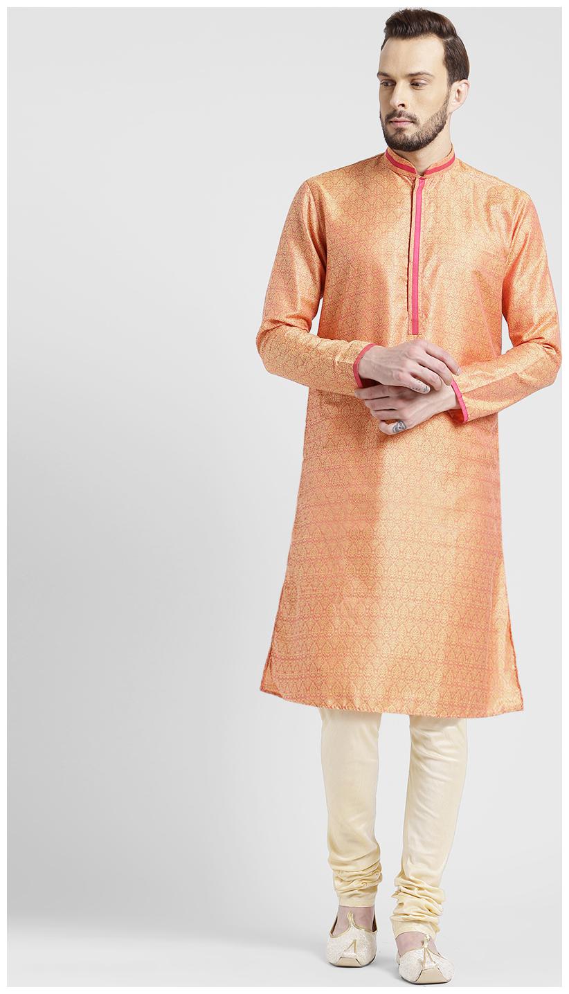 Kisah Men s Kesaria Light Yellow Benarasi Jaquard Cotton Silk Self Design Kurta Churidar Set
Kisah Men s Kesaria Light Yellow Benarasi Jaquard Cotton Silk Self Design Kurta Churidar Set
