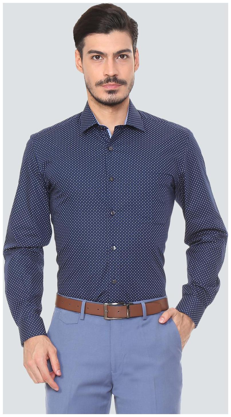 Louis Philippe Men Slim fit Formal Shirt - Blue 
Louis Philippe Men Slim fit Formal Shirt - Blue