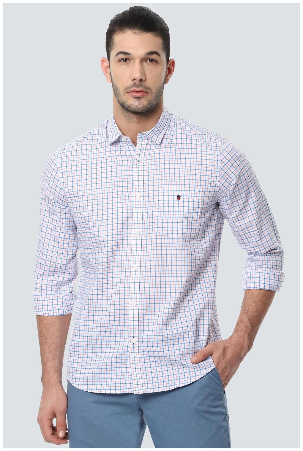 Louis Philippe Men Blue Checked Slim Fit Casual Shirt
Louis Philippe Men Blue Checked Slim Fit Casual Shirt