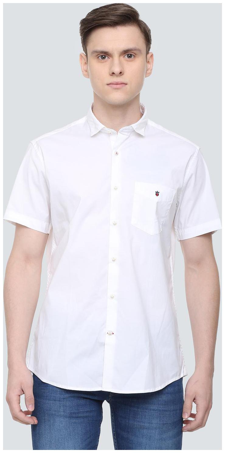 Louis Philippe Men White Solid Slim Fit Casual Shirt 
Louis Philippe Men White Solid Slim Fit Casual Shirt