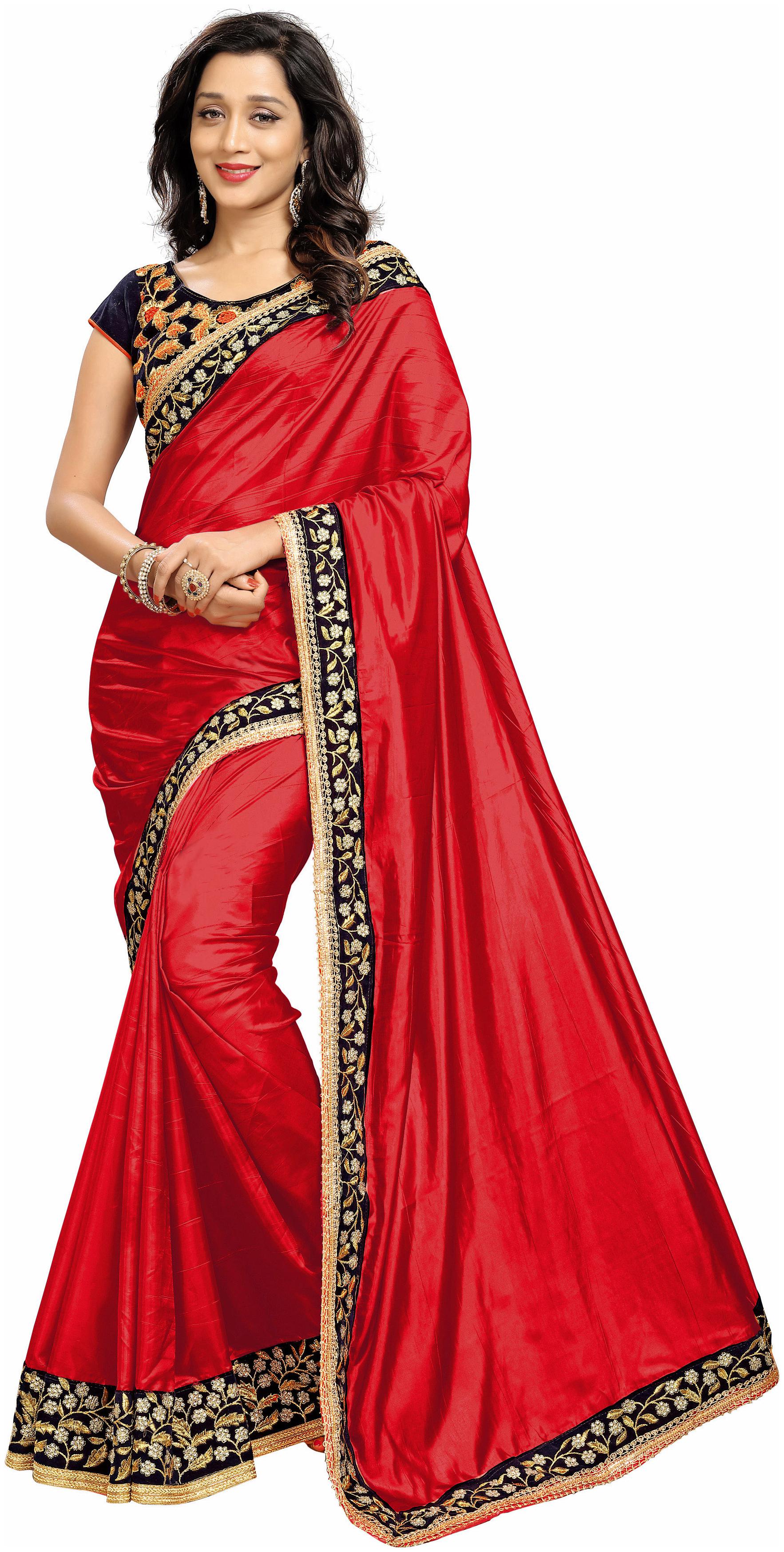 Bigben Textile Red Embroidered Universal Regular Saree With Blouse With blouse
Bigben Textile Red Embroidered Universal Regular Saree With Blouse With blouse