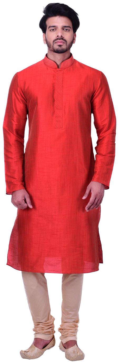 Manyavar Red Kurta Set