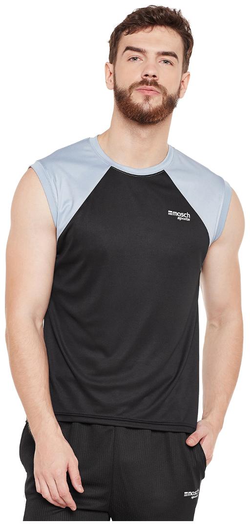 Masch Sports Men Black Body fit Polyester Round neck T-Shirt - Pack Of 1 
Masch Sports Men Black Body fit Polyester Round neck T-Shirt - Pack Of 1
