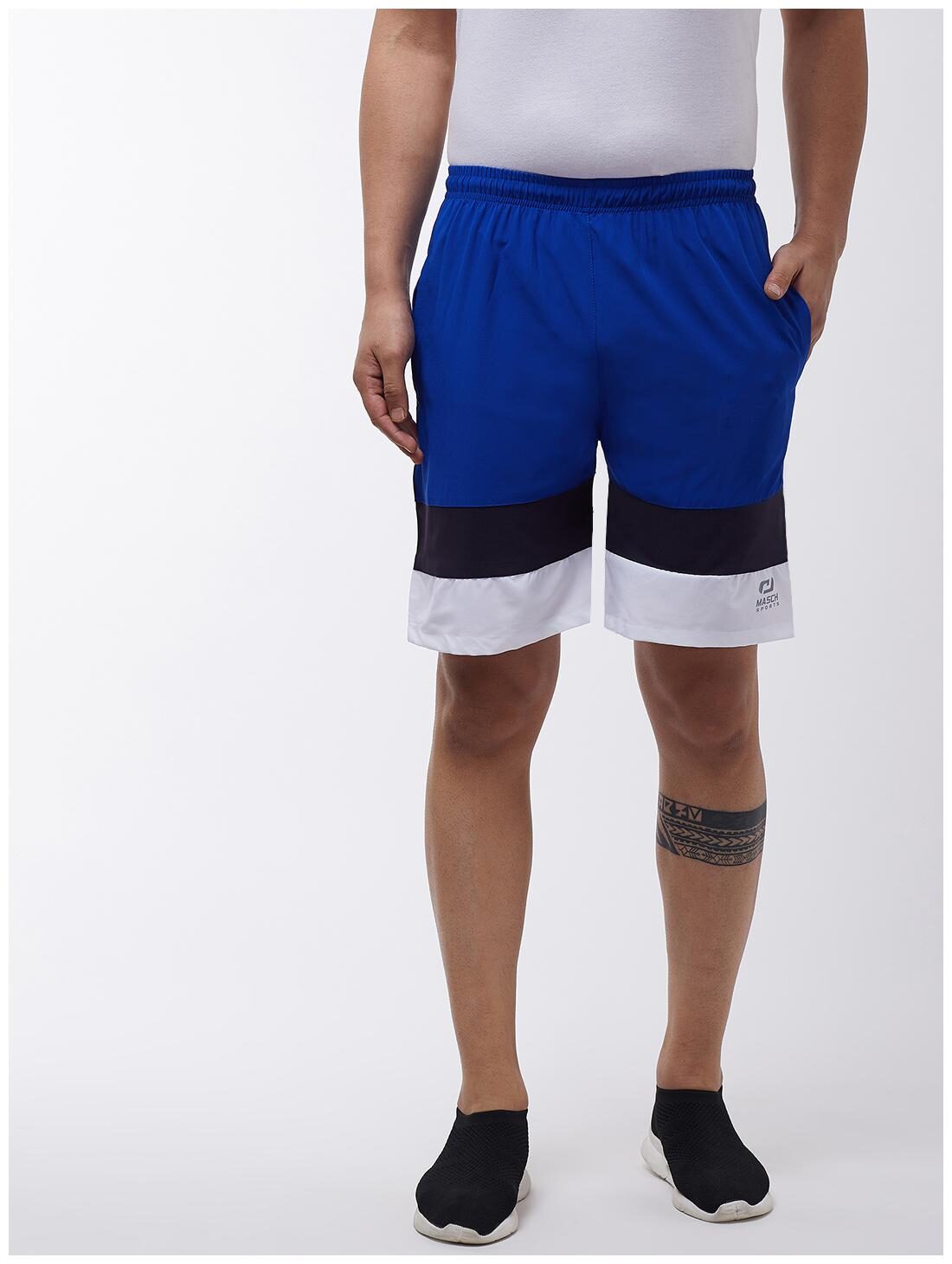 Masch Sports Mens Regular Fit Royal Multi Soft Polyester Colorblocked Sports Shorts
Masch Sports Mens Regular Fit Royal Multi Soft Polyester Colorblocked Sports Shorts