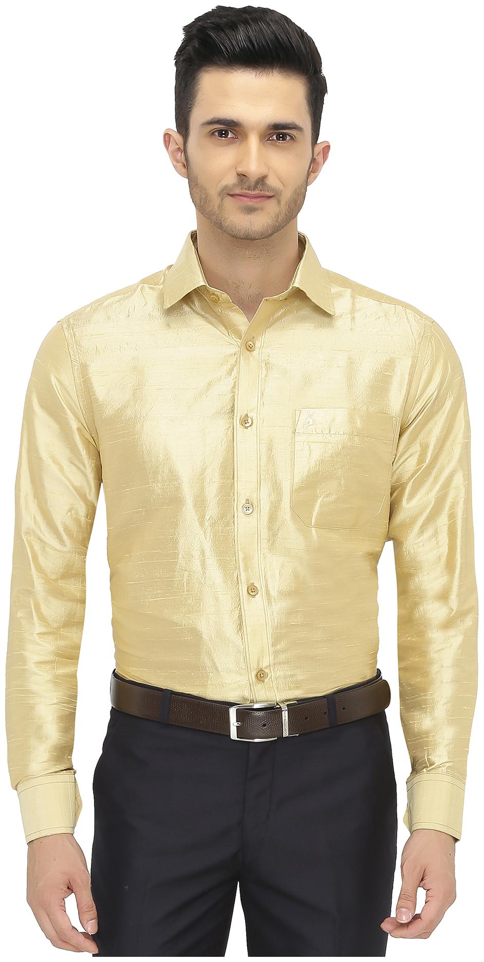Khoday Williams Men Gold Solid Regular Fit Casual Shirt
Khoday Williams Men Gold Solid Regular Fit Casual Shirt