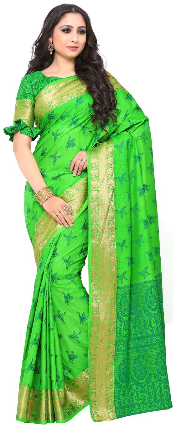 Mimosa By Kupinda KANJIVARAM Style Art Silk saree color Green ( 4183-322-SD-PST )
Mimosa By Kupinda KANJIVARAM Style Art Silk saree color Green ( 4183-322-SD-PST )