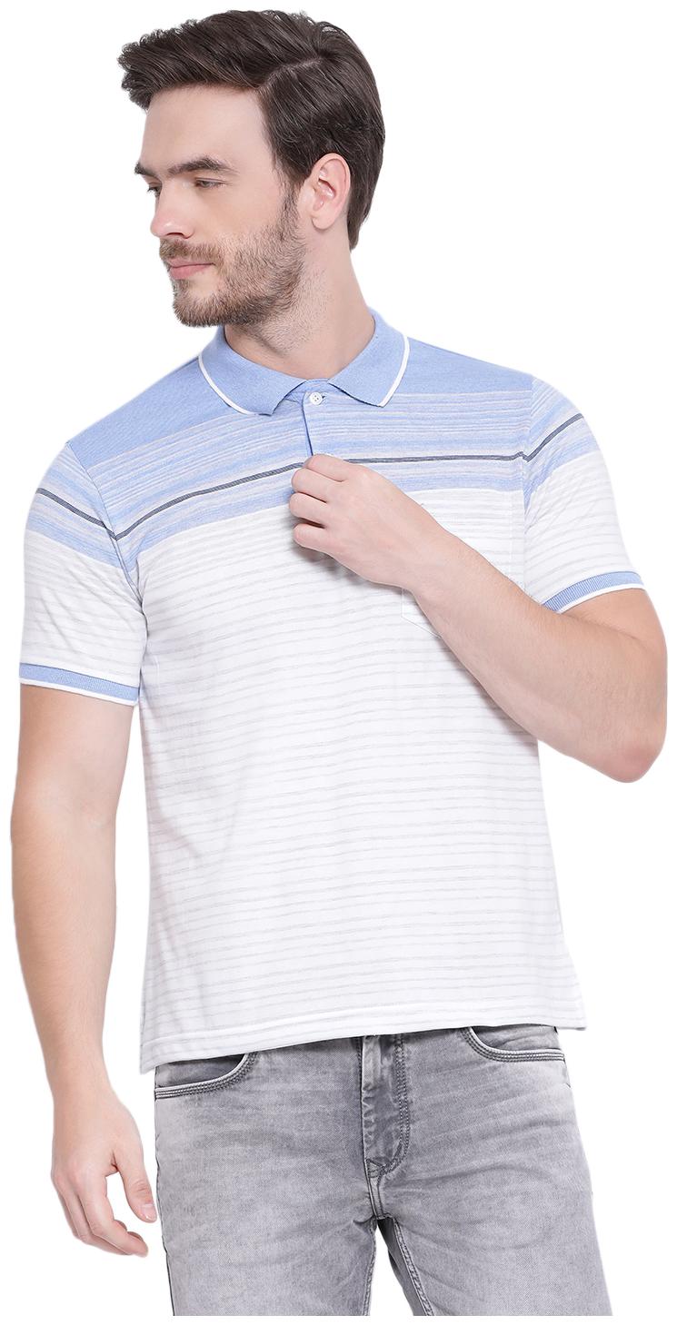 Monte Carlo Men Blue White Regular fit Cotton Blend Polo collar T-Shirt - Pack Of 1
Monte Carlo Men Blue White Regular fit Cotton Blend Polo collar T-Shirt - Pack Of 1