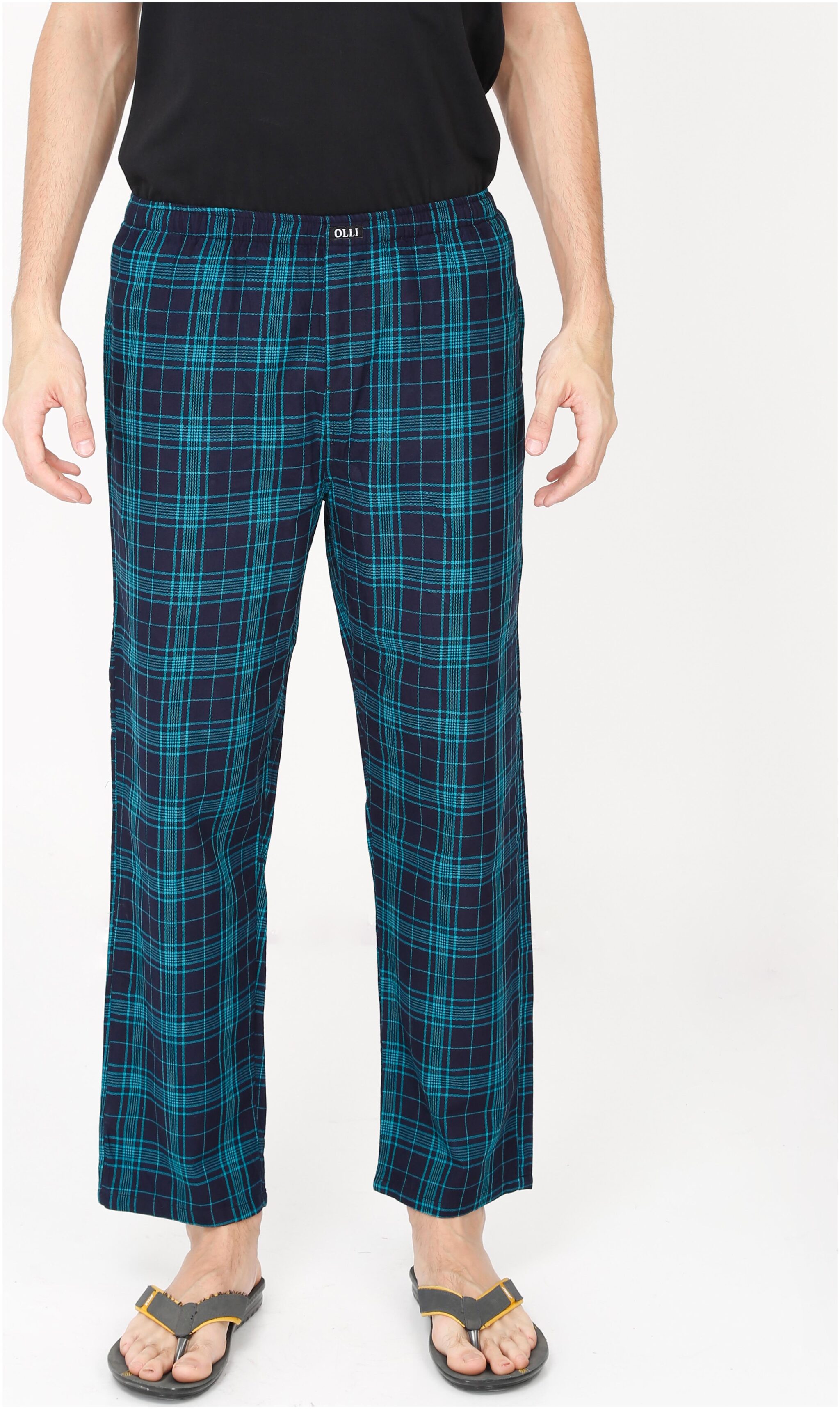 OLLI Men 100 COTTON Navy Blue Green Checks Pyjamas(OLLIMPJCK001 XL) 
OLLI Men 100 COTTON Navy Blue Green Checks Pyjamas(OLLIMPJCK001 XL)