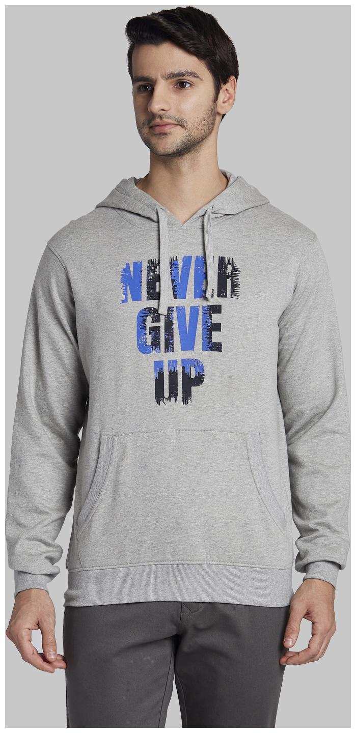 Parx Men Hooded Sweatshirt Grey