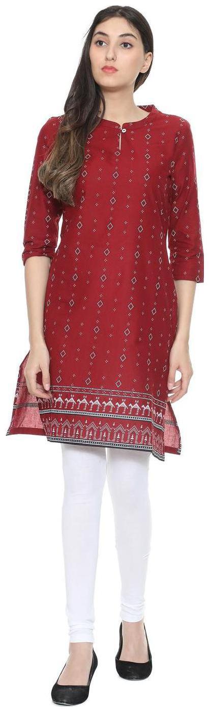 People Maroon Kurta