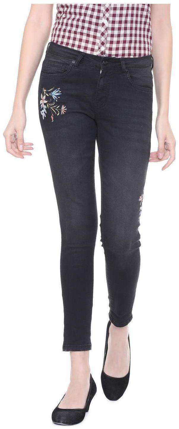 People Women Blue Slim fit Jeans