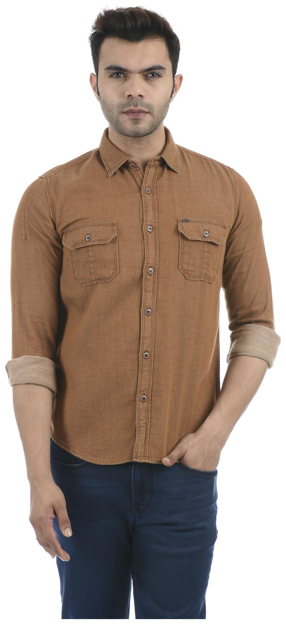 Pepe Jeans Men Brown Solid Regular Fit Casual Shirt
Pepe Jeans Men Brown Solid Regular Fit Casual Shirt