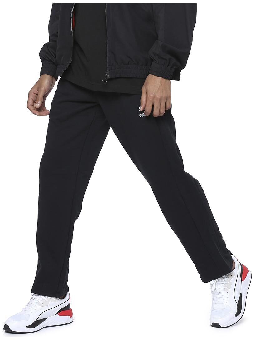 Puma Men Black Solid Regular fit Track pants
Puma Men Black Solid Regular fit Track pants