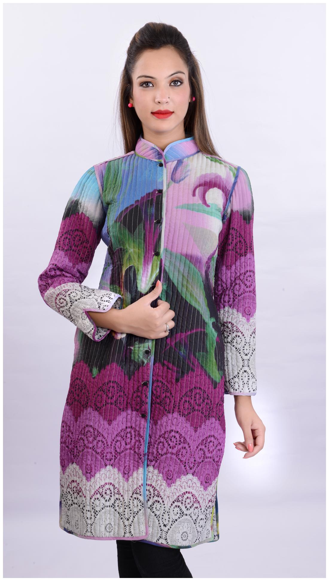 RAIN and RAINBOW Women Purple Printed Straight Kurta 
RAIN and RAINBOW Women Purple Printed Straight Kurta