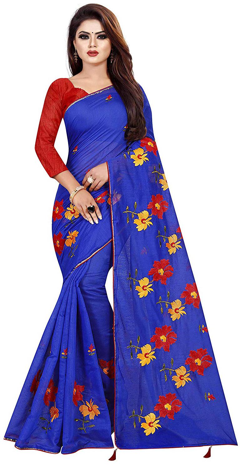 Rajeshwar Fashion Women s Blue Embroidered Fashion Chanderi Cotton Saree With Blouse Party wear Festival wear Latest Designer Saree Special New collection sarees 2020 Saree For Women
Rajeshwar Fashion Women s Blue Embroidered Fashion Chanderi Cotton Saree With Blouse Party wear Festival wear Latest Designer Saree Special New collection sarees 2020 Saree For Women
