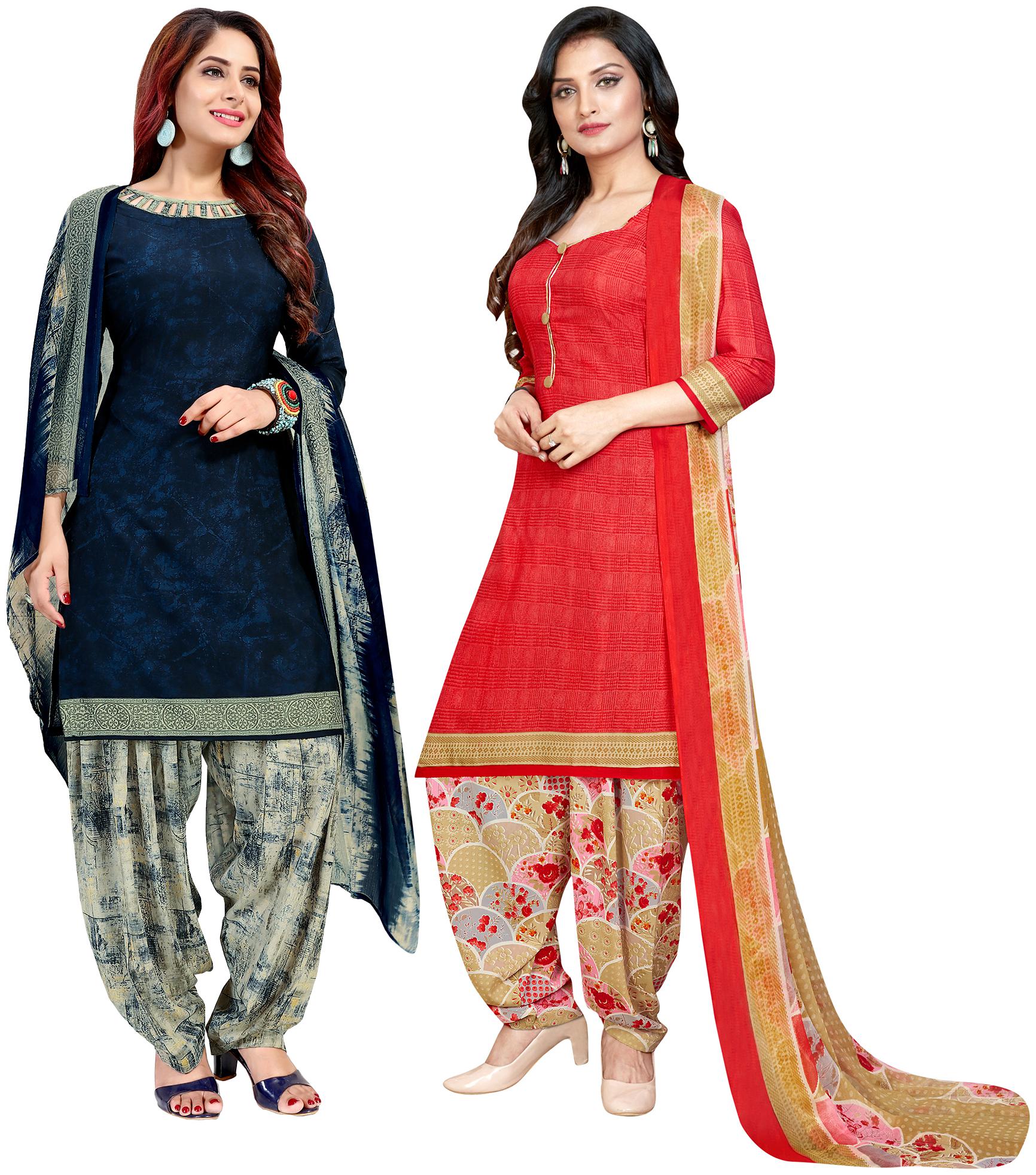 Rajnandini Blue Red Unstitched Kurta with bottom dupatta With dupatta Dress Material
Rajnandini Blue Red Unstitched Kurta with bottom dupatta With dupatta Dress Material