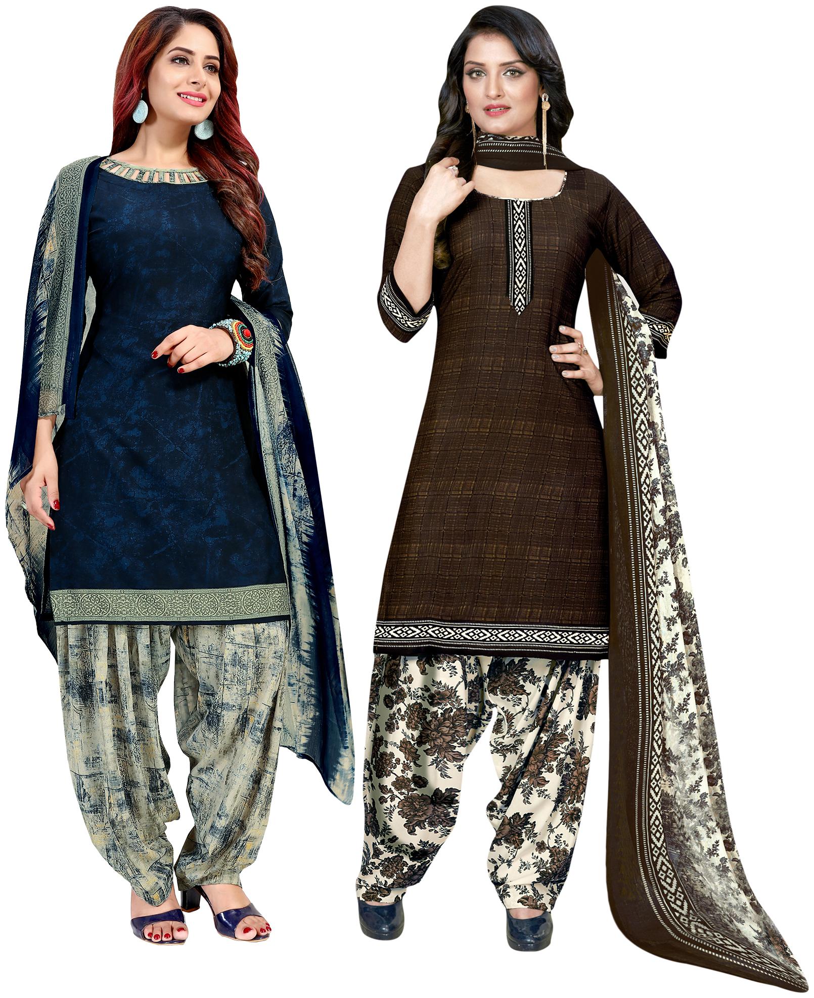 Rajnandini Blue Brown Unstitched Kurta with bottom dupatta With dupatta Dress Material
Rajnandini Blue Brown Unstitched Kurta with bottom dupatta With dupatta Dress Material