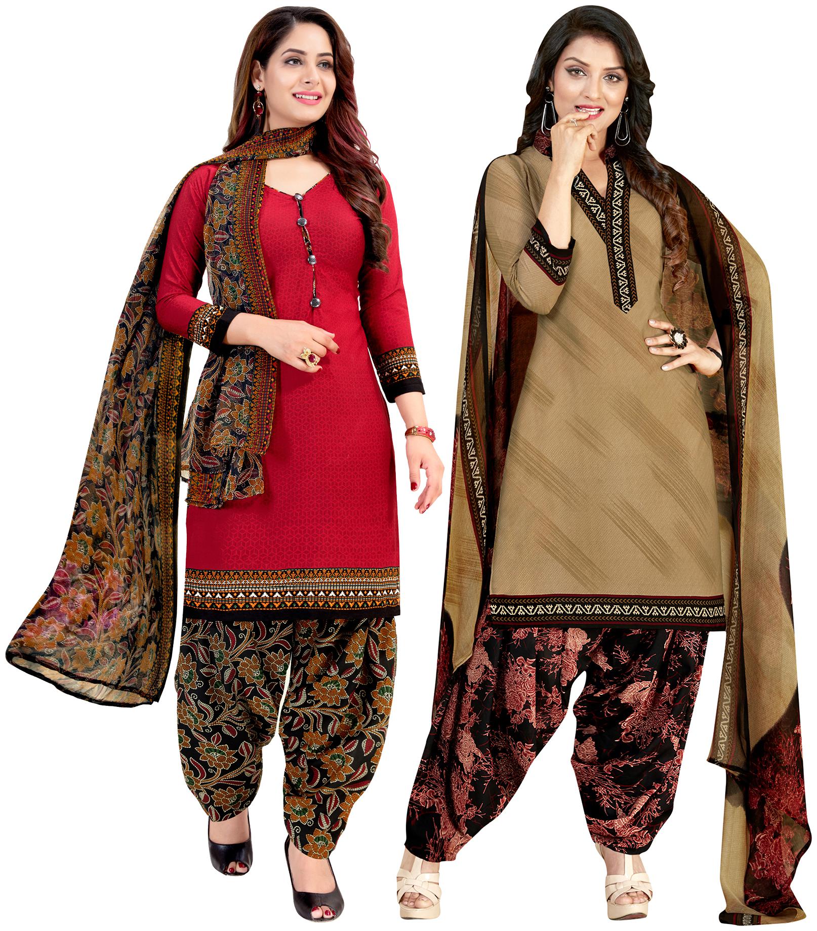 Rajnandini Red Beige Unstitched Kurta with bottom dupatta With dupatta Dress Material
Rajnandini Red Beige Unstitched Kurta with bottom dupatta With dupatta Dress Material