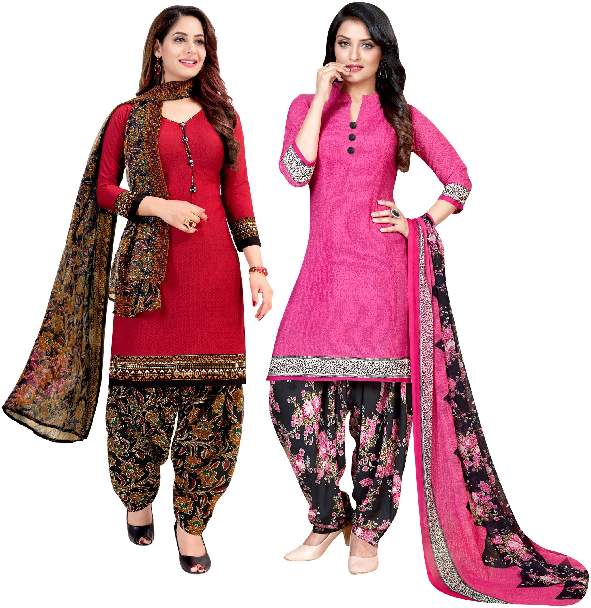 Rajnandini Red Pink Unstitched Kurta with bottom dupatta With dupatta Dress Material
Rajnandini Red Pink Unstitched Kurta with bottom dupatta With dupatta Dress Material