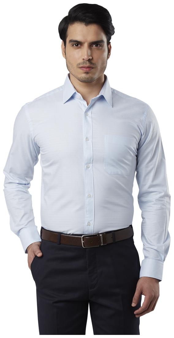 Raymond Men Regular fit Formal Shirt - Blue