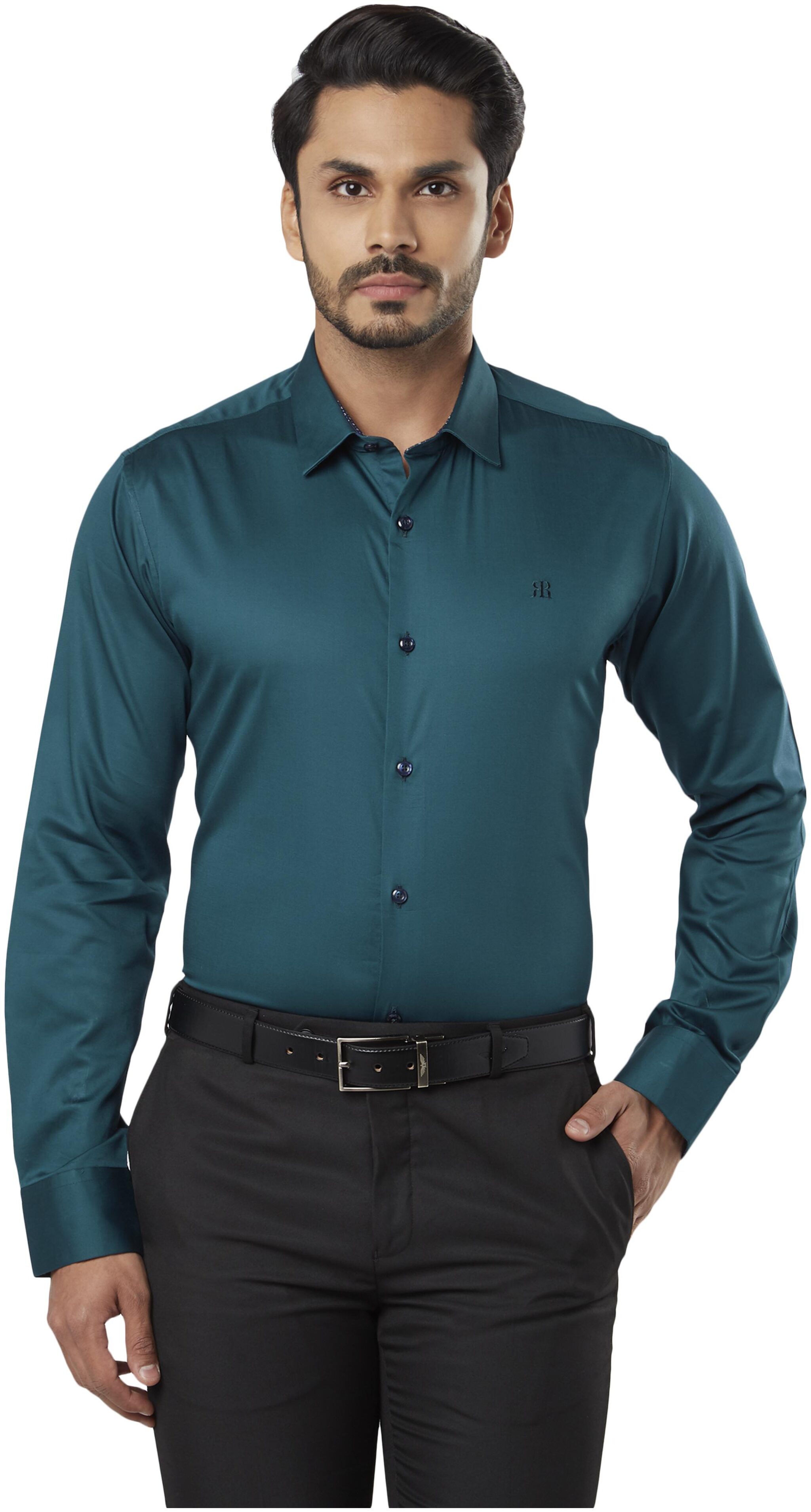 Raymond Men Green Solid Slim Fit Casual Shirt
Raymond Men Green Solid Slim Fit Casual Shirt
