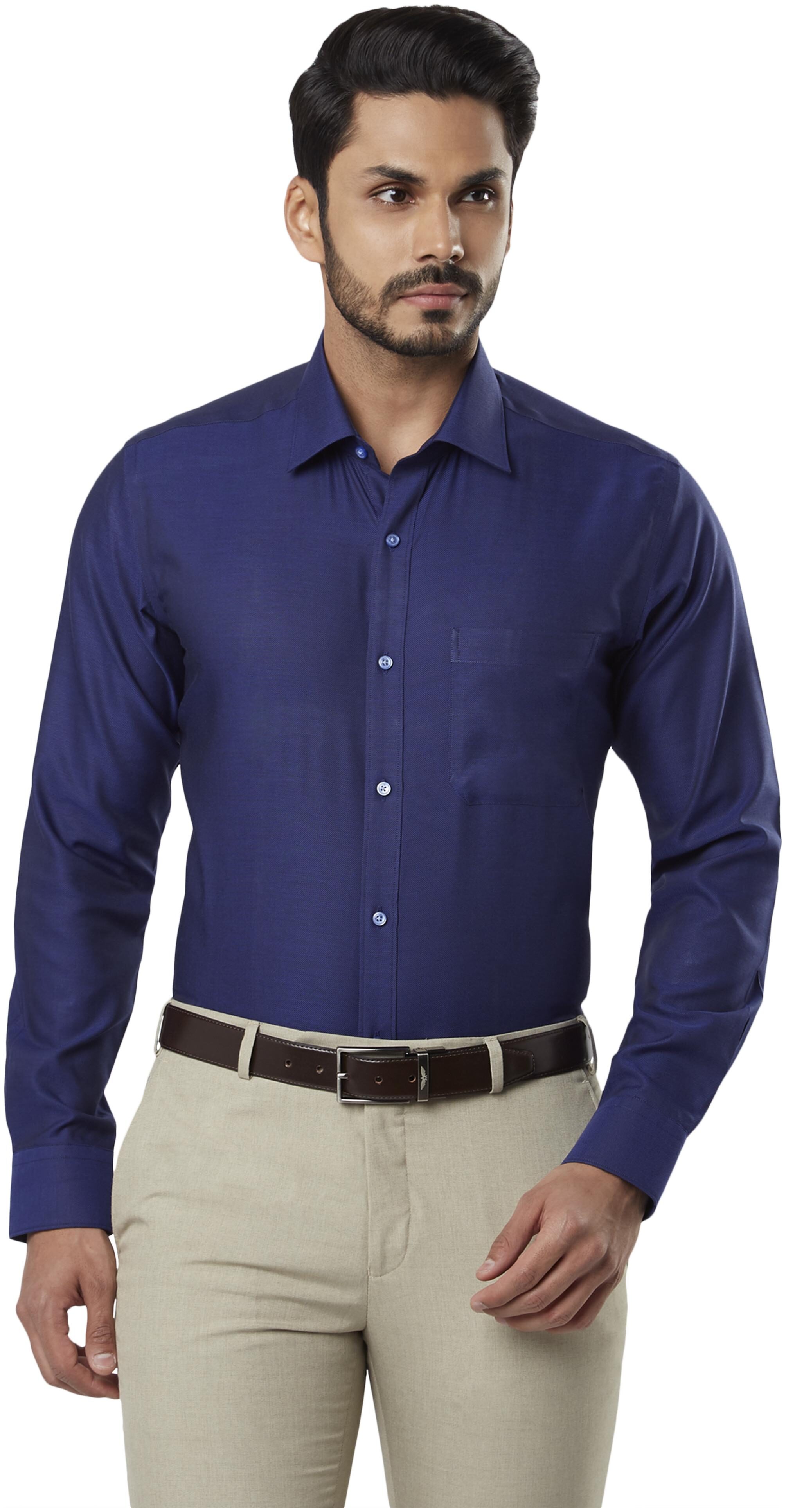 Raymond Men Regular fit Formal Shirt - Blue
