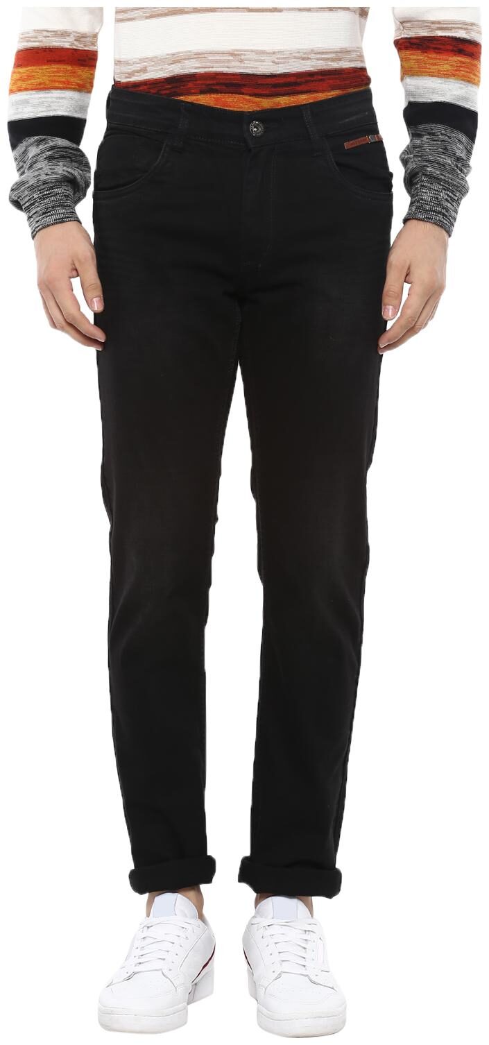 Red Chief Men Black Slim Fit Jeans