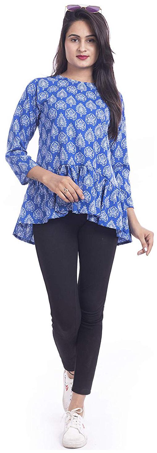 RGP Fashion Groups S Women Printed A-line top - Blue
RGP Fashion Groups S Women Printed A-line top - Blue