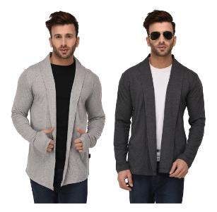 Rigo Multicolour Regular Fit Cotton Full Sleeve Long Cardigan for Men (Pack of 2)
Rigo Multicolour Regular Fit Cotton Full Sleeve Long Cardigan for Men (Pack of 2)