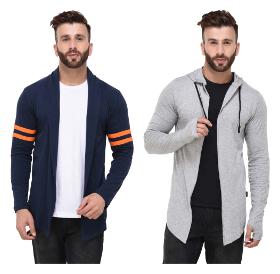 Rigo Multicolour Regular Fit Cotton Full Sleeve Long Cardigan for Men (Pack of 2)
Rigo Multicolour Regular Fit Cotton Full Sleeve Long Cardigan for Men (Pack of 2)