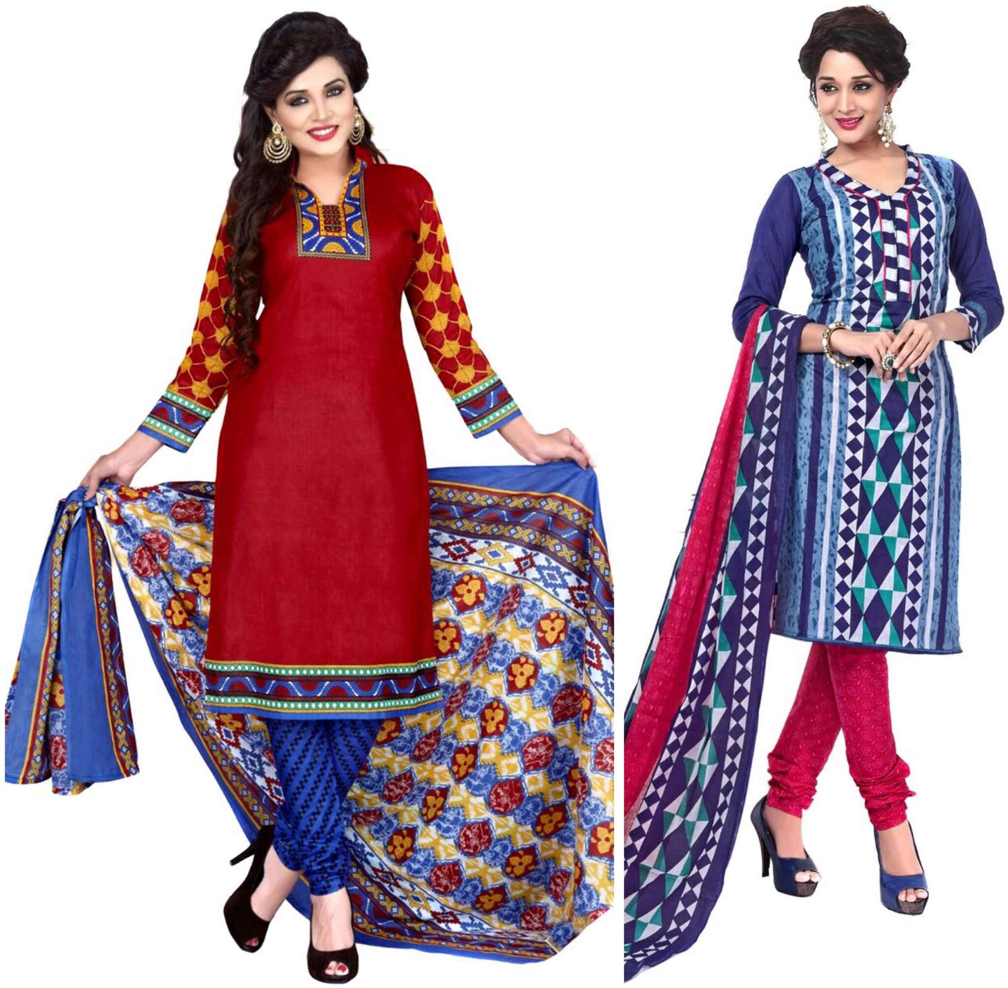 Sahari Designs Women s Cotton Printed Unstitched Dress Material (Multicolor) - Set of 2
Sahari Designs Women s Cotton Printed Unstitched Dress Material (Multicolor) - Set of 2
