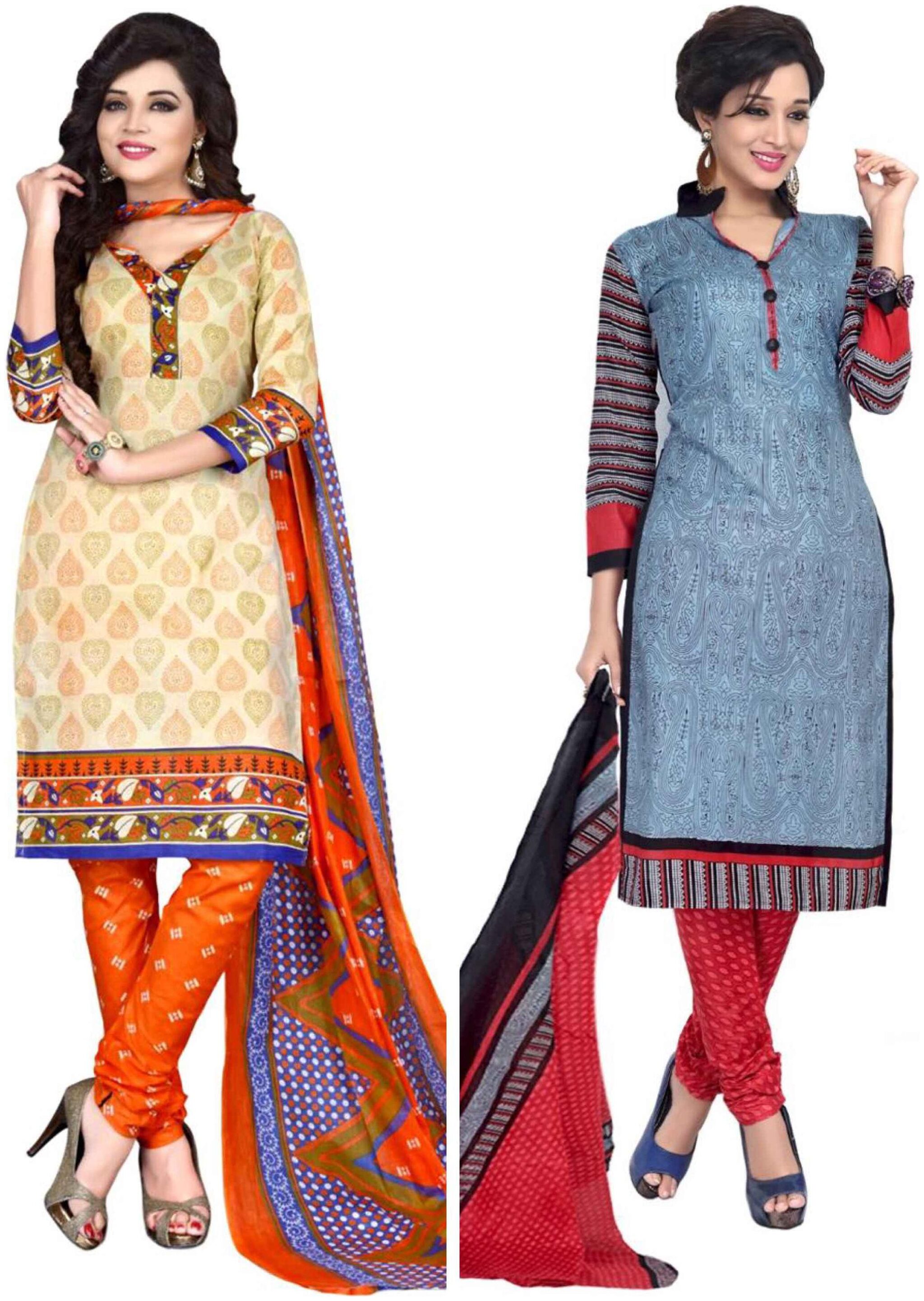 Sahari Designs Women s Cotton Printed Unstitched Dress Material (Multicolor) - Set of 2
Sahari Designs Women s Cotton Printed Unstitched Dress Material (Multicolor) - Set of 2