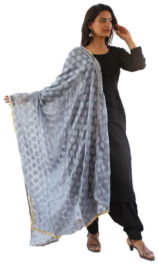 Sahej Suits Women Fashion Chiffon Phulkari Kanchan Dupatta Grey
Sahej Suits Women Fashion Chiffon Phulkari Kanchan Dupatta Grey